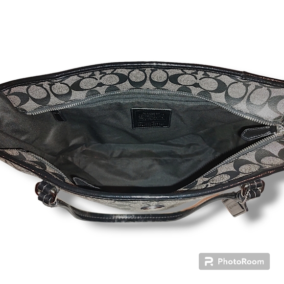 Coach GUC Peyton Signature Zip Top Large Tote Shoulder Bag - Picture 7 of 14